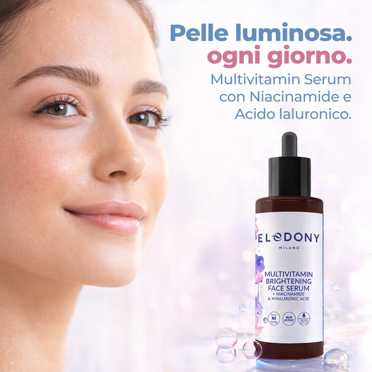 Multivitamin Brightening Face Serum + Niacinamide & Hyaluronic Acid